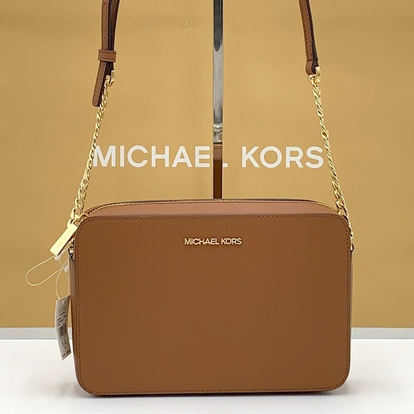 MICHAEL KORS JET SET TRAVEL LARGE EAST WEST CHAIN CROSSBODY BAG LUGGAGE - Picture 7 of 15